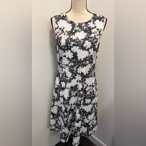 Brand new with tag ECI black/white perforated fit and flare dress size 10